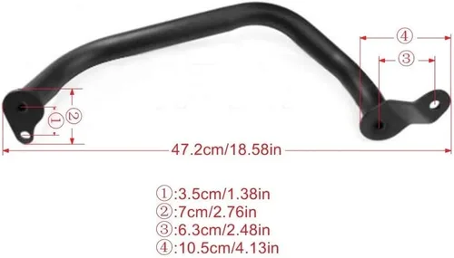 Vista 5 de Worldmotop - Protectores de motor de carretera delanteros de repuesto para Suzuki Boulevard M109R 2006-2022 (para M109R)