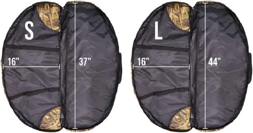 Vista 5 de Silfrae Estuche de arco compuesto Estuche acolchado de lazo suave Bolsa de transporte de lazo ligero con bolsillo de flecha