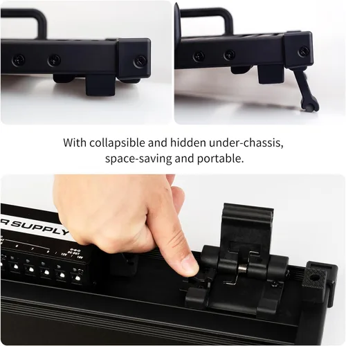 Vista 2 de GUITTO Tablero de Pedal para Guitarra - Tablero de Pedal de Efectos para Guitarra de Montaje en Clip, de Aleación de Aluminio con Bolsa