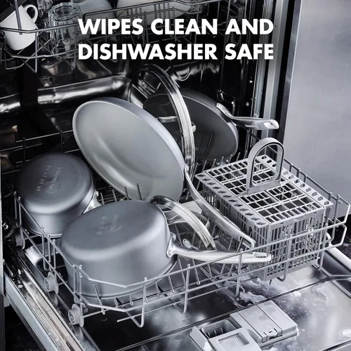 Vista 6 de GreenPan Chatham - Sartén antiadherente de cerámica saludable de tres capas de 8 pulgadas, sin PFAS, apta para inducción, apta para lavavajillas