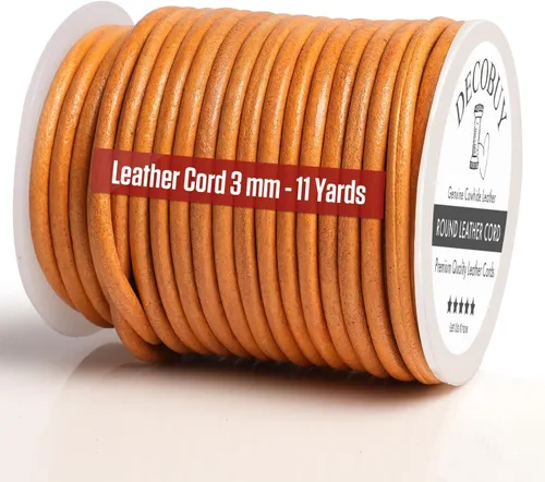 Vista 21 de Cordón de cuero para hacer joyas, cordón redondo de 1.5 mm, cuerda de 27 yardas para manualidades, cuerda para collar, trenzado - Negro
