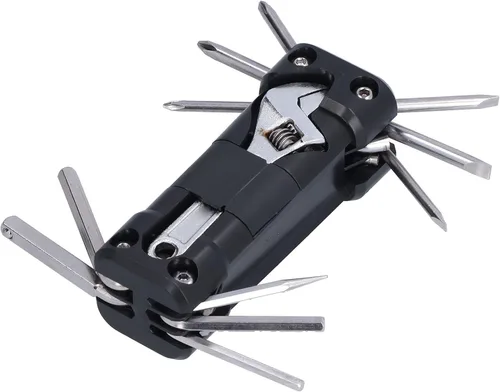 Vista 8 de Repair Wrench Set 16 in 1, Repair Tool Kits, Multi Function Mechanic Tool Kit with Folding Storage, Portable Repair Tool for Outdoor Cycling and