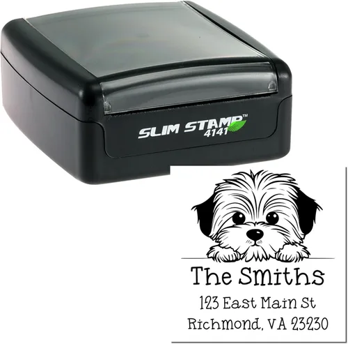 Vista 331 de Sello de alta calidad para cachorros Airedale Terrier – Sello de dirección personalizado – Ideal para los amantes de los perros – Elección de 5