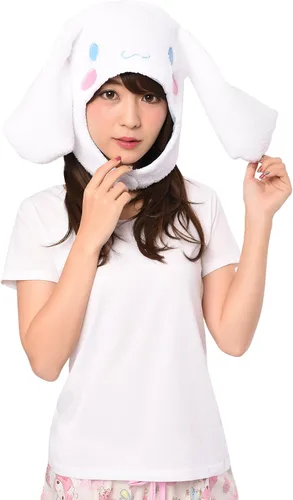 Vista 2 de Sanrio Cinnamoroll - Gorro de invierno suave y cálido, Blanco