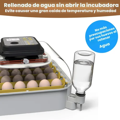Vista 3 de MATICOOPX Incubadora de 30 Huevos con Pantalla de Humedad, Ovoscopio para Huevos, Girador Automático de Huevos, para Incubar Pollos