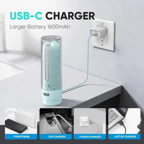 Vista 9 de Bidé eléctrico portátil – Bidé de viaje recargable para mujeres, cuidado posparto e higiene personal con 3 modos de presión para viajes en casa