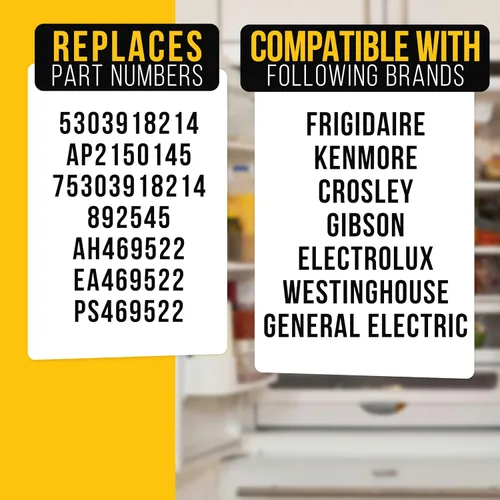 Vista 7 de PartsBroz Defrost Thermostat (2-Pack) for Frigidaire LGUS2646LF0 Refrigerator Defrost Thermostat Kit Replacement