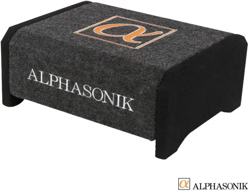 Vista 4 de Alphasonik AS8DF subwoofer de 8 pulgadas de 600 vatios de 4 ohmios de fuego descendente de montaje superficial, woofer de graves sellado