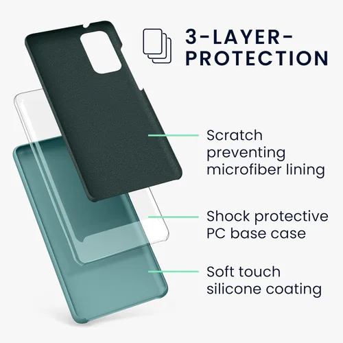 Vista 2 de kwmobile Funda compatible con Samsung Galaxy S10e - Funda de silicona TPU con acabado suave - Piedra antigua