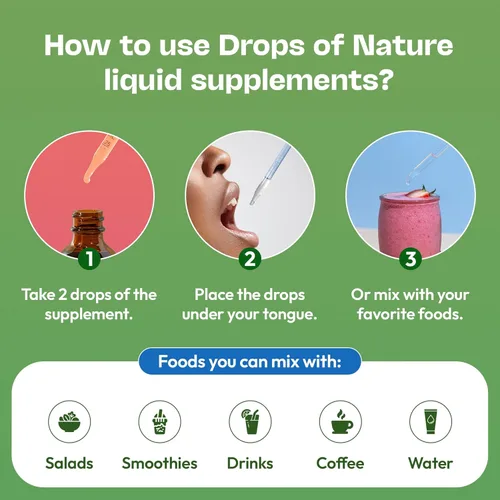 Vista 8 de Suplemento de gotas líquidas de azafrán para el bienestar, fabricado con extracto de azafrán, vegano, puro y de rápida absorción, suplemento diario