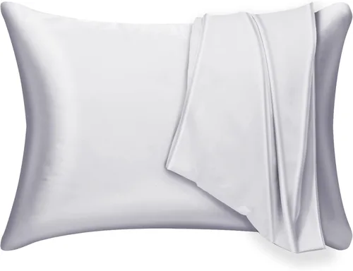 Vista 10 de Mulberry Silk Pillowcase 2 Pack for Hair and Skin,with Hidden Zipper.Both Sides 19 Momme Allergen Proof Soft Breathable Smooth Silk Pillow Cover Air