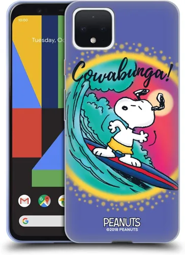 Vista 118 de Head Case Designs Officially Licensed Peanuts Beach Surf Snoopy Boardwalk Airbrush Gel Case [Military Grade Protection] Compatible with Google Pixel