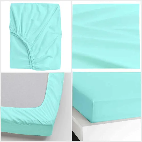 Vista 2 de Crown Collection Premium Quality 600-Thread-Count 100% Egyptian Cotton 8 Piece Fitted Sheets 12" Deep Pocket with 16 Pcs Pillowshams (20"X30"), Twin