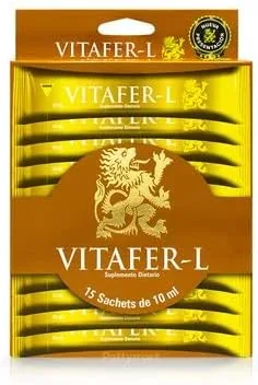 Vista 5 de Vitafer-L Gold AMC Multivitamínico. Caja de 15 sobres de 0.3 fl oz cada uno*100% Natural