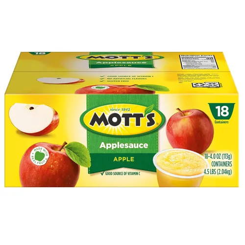 Vista 7 de Mott's Puré de manzana, taza de 4 onzas, 18