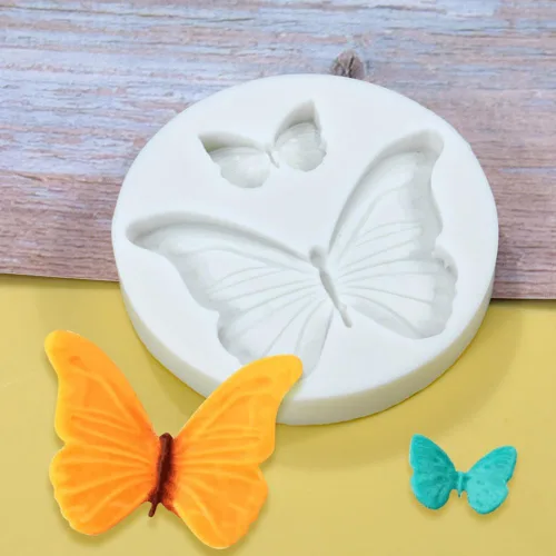 Vista 4 de 4 moldes de silicona de mariposa, mini molde de fondant de mariposa, lindo molde de resina epoxi para jabón, moldes de chocolate para decoración