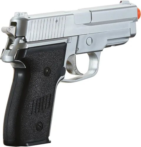 Vista 3 de GoldenBall X HFC Airsoft Premium - Pistola de aire comprimido con brazo lateral de resorte, color plateado