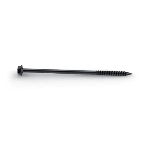 Vista 9 de OZCO Tornillos para madera 1/4" x 1-3/4" acero recubierto epoxi negro 25 piezas 56625