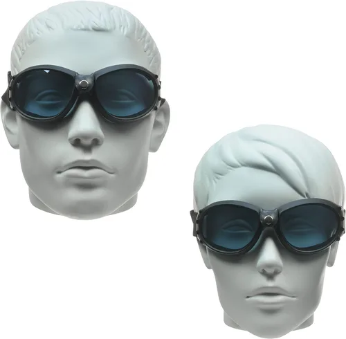 Vista 4 de Bikershades Gafas de seguridad para motocicleta con acolchado de espuma para hombres y mujeres, gran cobertura con funda de microfibra grande