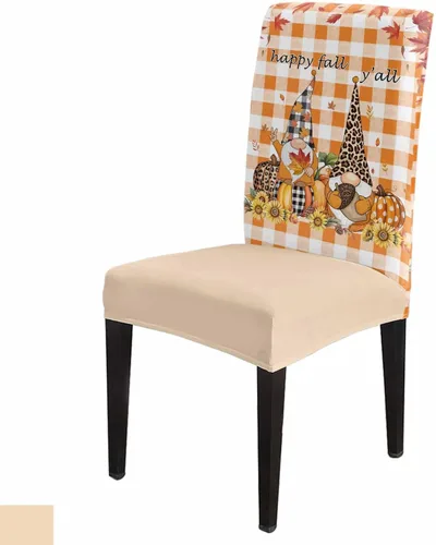 Vista 9 de Juego de 6 fundas protectoras para sillas de comedor de Navidad, diseño de ciervos rojos, fundas elásticas extraíbles y lavables para cocina, hotel