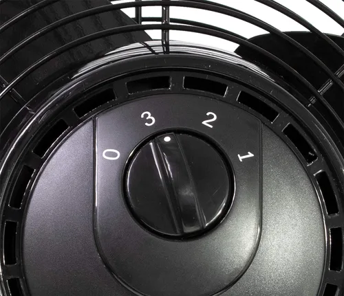Vista 10 de Ventilador de piso, giratorio, alta velocidad, calidad industrial, Acero, Negro, 12 pulgadas