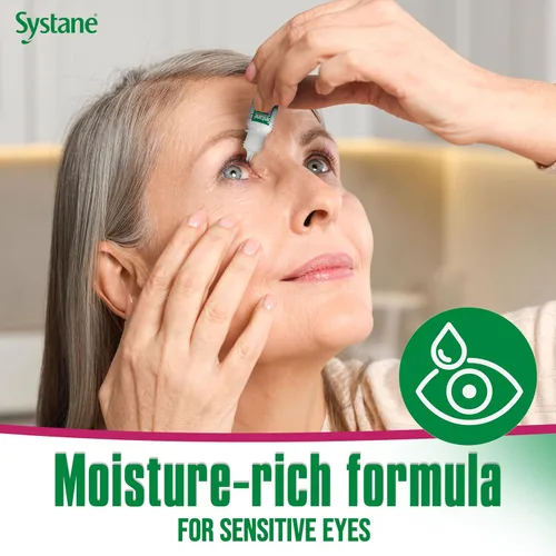 Vista 3 de Systane Ultra Gotas lubricantes para ojos, lágrimas artificiales para ojos secos, paquete doble, 10 ml cada una