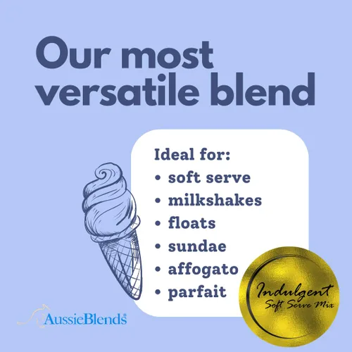 Vista 3 de AussieBlends Mezcla Indulgente para Helado Suave en Polvo de Vainilla para Helado Suave, Batido Paquete de 1, 3.3 lb (bolsa de 1.5 kg)