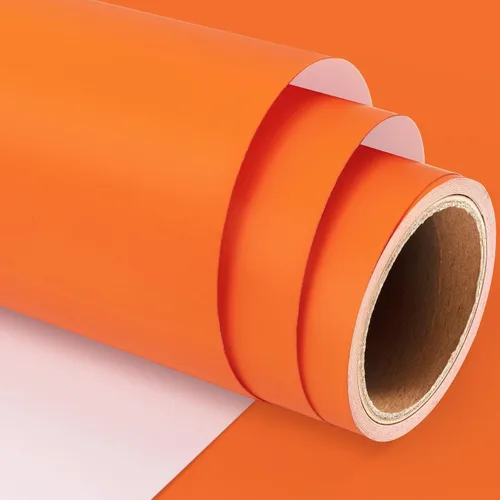 GIRAFVINYL 001 Vinilo naranja permanente – 12 pulgadas x 8 pies, vinilo naranja para bricolaje en el hogar, decoración de auto, letreros, etiquetas,