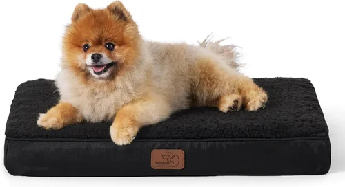 Vista 18 de Bedsure - Cama grande para perros para jaula - Camas planas y cómodas para mascotas con funda extraíble y lavable, alfombrilla ortopédica de espuma