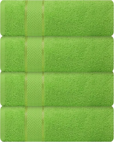 Vista 30 de Toallas de baño de lujo, 100% algodón, ultra suaves, de felpa, gruesas, esponjosas, altamente absorbentes, de secado rápido, para el hogar