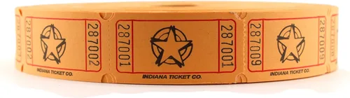 Vista 6 de INDIANA TICKET CO. Rollo de 2000 boletos estrella para rifa (verde) - Boletos para recaudaciones de fondos, carnavales, premios de entrada, sorteos