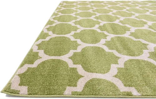 Vista 914 de Unique Loom Trellis Collection - Alfombra de área de Filadelfia, rectangular de 2 pies 2 pulgadas x 3 pies, color morado y marfil