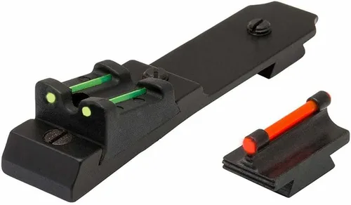 TRUGLO Gobble-Dot Universal Turkey Gun Sight Set, Fits All Ventilated Rib Guns, Notched Rear Sight/Red Front Sight