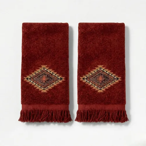 Vista 10 de Avanti Linens - Toalla de dedos, toalla de algodón 100% suave y absorbente, decoración floral para el hogar (jardín de primavera)