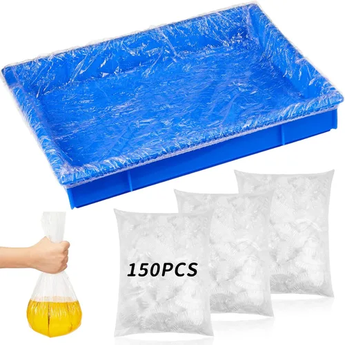 Vista 8 de Tondiamo 50 forros para jaulas para animales pequeños, desechables, bandeja de hámster, forro de caja de plástico transparente, a prueba de fugas