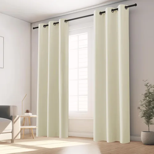 Vista 93 de KGORGE - Cortinas opacas grises para dormitorio 2 paneles, 42 x 63 pulgadas con ojales, cortinas de oscurecimiento de habitación con aislamiento