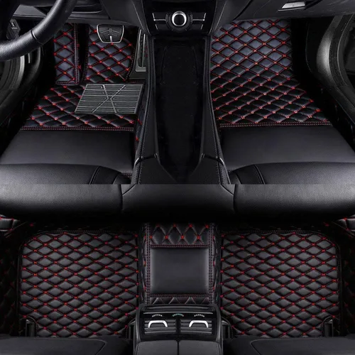 Vista 42 de Tapetes de piso para el 95 % de los autos, personalizables, de cuero, de lujo, protección para todo tipo de clima, forros para todo el automóvil