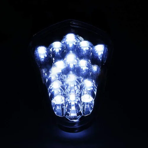 Vista 6 de GUAIMI 12 LED transparente/humo lente centro luz piloto luz luz parabrisas 3rd ojos para YZF-R6 2006-2007-negro
