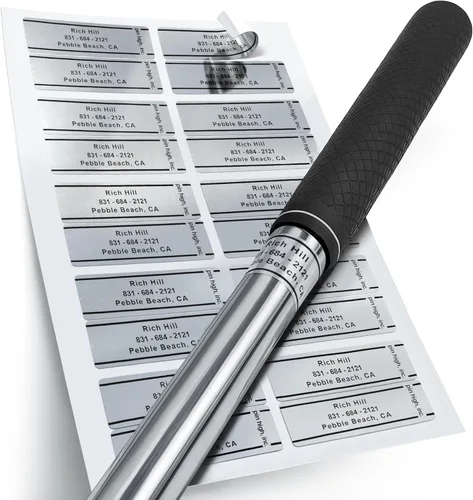 Vista 9 de Golf Essentials: Personalized ID Labels, Pro Scorecards & Game Guides. Weatherproof Accessories for Club Tracking, Stat Logging & Wagering