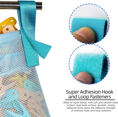 Vista 4 de MinYee Bolsa de malla para tendedero al aire libre, múltiples métodos de colgar, bolsa con cierre de cordón, ventilación y resistencia a la humedad