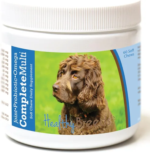 Vista 123 de Healthy Breeds Cavalier King Charles Spaniel - Multivitamínico todo en uno, completo con probióticos, glucosamina, condroitina y omegas, 60