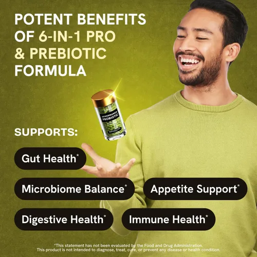 Vista 4 de Akkermansia Muciniphila Probiotics 320 mil millones de UFC, probióticos y prebióticos Akkermansia Probióticos para la salud intestinal Cápsulas