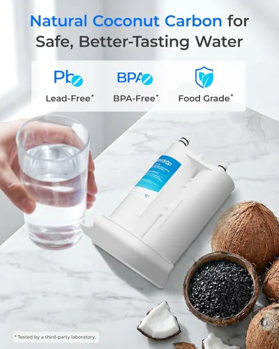 Vista 5 de Waterdrop Repuesto para filtro de agua Frigidaire® y Electrolux® WF2CB®, PureSource2®, NGFC 2000, FC100, Kenmore® 9916, EWF2CBPA®, 1004-42-FA