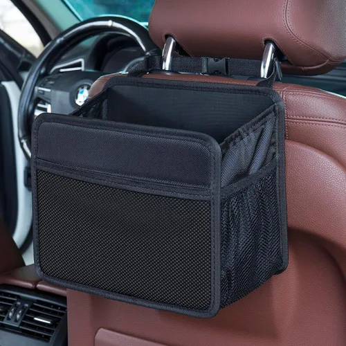 Organizador Bolsa Colgante para Respaldo de Asiento de Auto [ACTUALIZADO 2025] Caddy de Almacenamiento Plegable para Asiento Trasero con 5