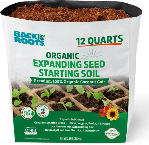Vista 16 de Back to The Roots Mezcla 100% orgánica para macetas de interior (6 cuartos de galón), promueve el crecimiento saludable de las plantas