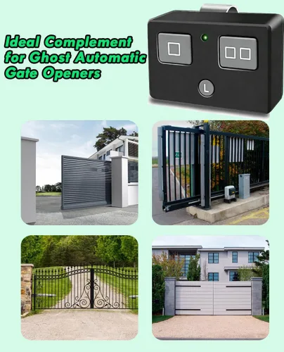 Vista 7 de para Ghost Control, transmisor remoto de apertura de puerta Ghost Gate Opener AXP1 AXS1, transmisor remoto de 5 botones, 3 botones para aperturas