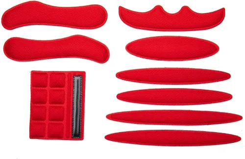 Vista 3 de Kit de acolchado para casco de bicicleta, 27 piezas, almohadillas de espuma universales de repuesto para ciclismo, motocicleta
