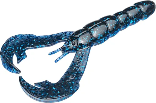 Vista 2 de Strike King Rattlin' Rage Craw Soft Bait Fishing Lure, 4", Glass Rattle Chamber