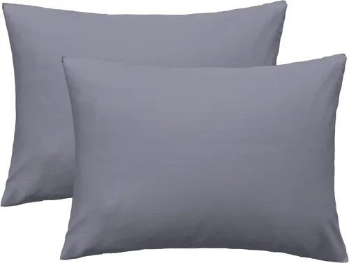 Vista 12 de iMaylex Fundas de almohada suaves 100% algodón egipcio con cierre de cremallera, acogedoras y ligeras, juego de 2, albaricoque, Queen, 20 x 30