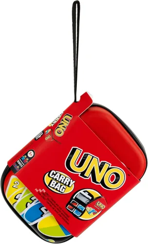 Vista 8 de Klein UNO: Bolsa de Transporte - Contiene Cartas del Juego Uno, Guarda las Instrucciones del Juego en el Compartimento de Malla, Estuche Resistente